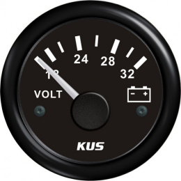 Вольтметр аналоговый KUS BB черн/черн 18-32 вольт (KY13201)